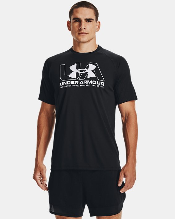 Men's UA Velocity 21230 T-Shirt, Black, pdpMainDesktop image number 0